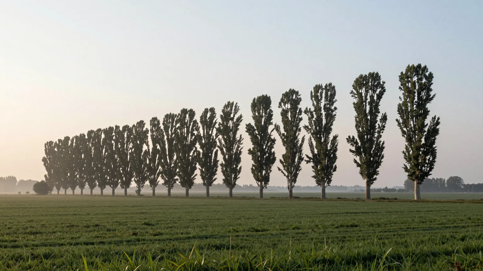 Baumreihe an einem Feldweg