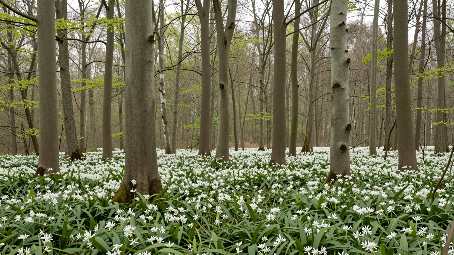 Waldwiese in weichem Licht