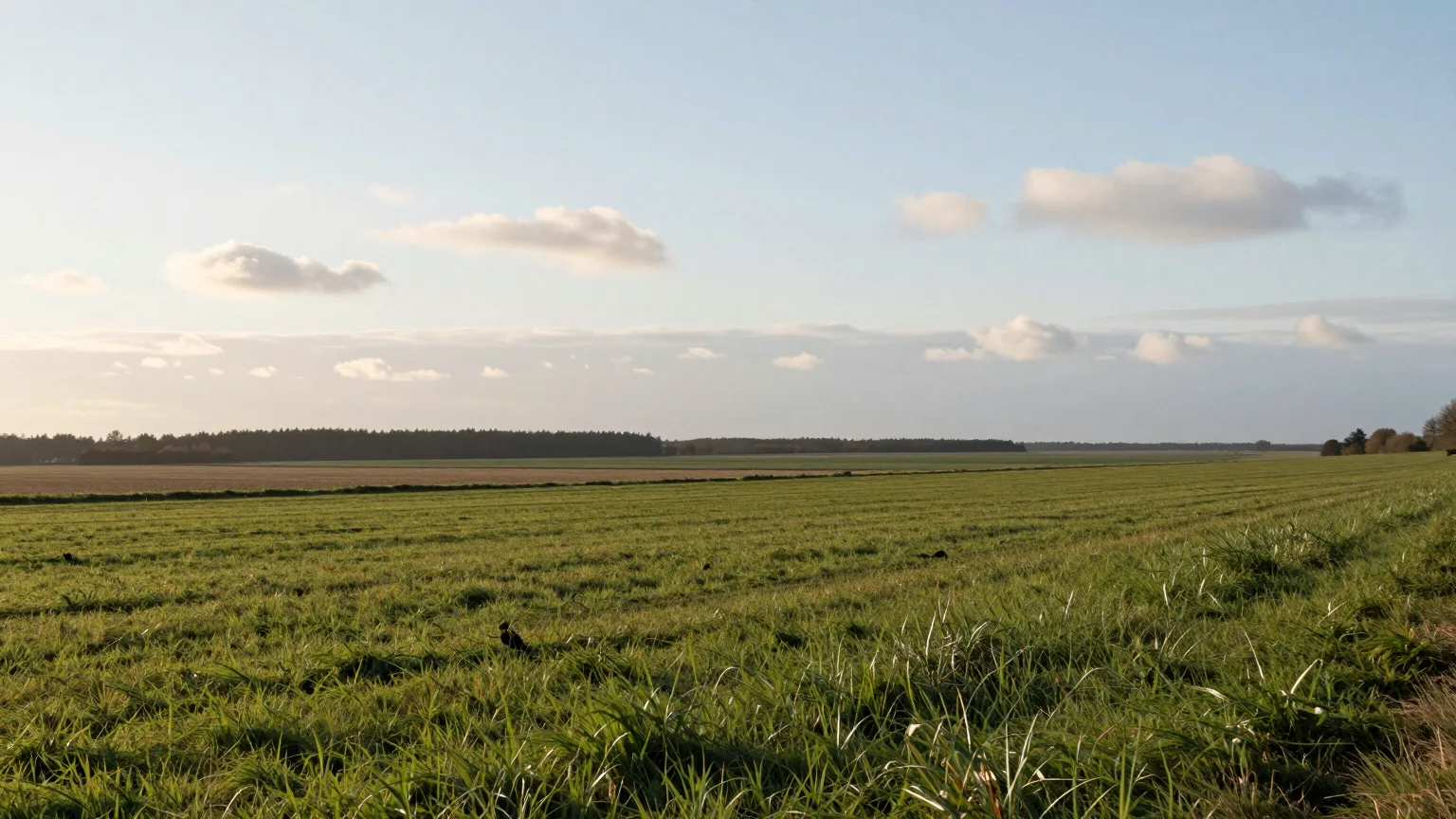Feld mit Wiese