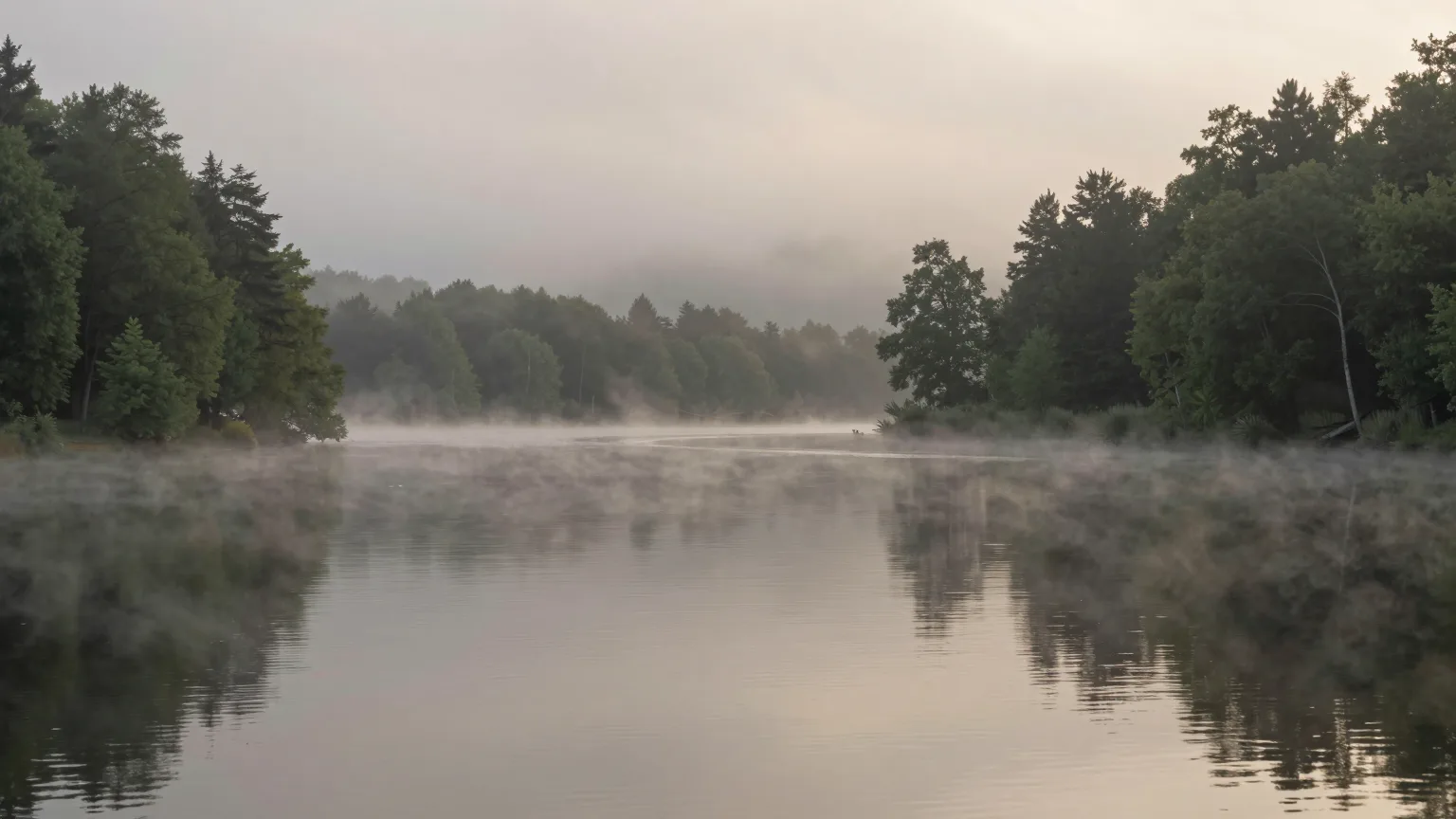 See mit Wald am Ufer bei Nürtingen