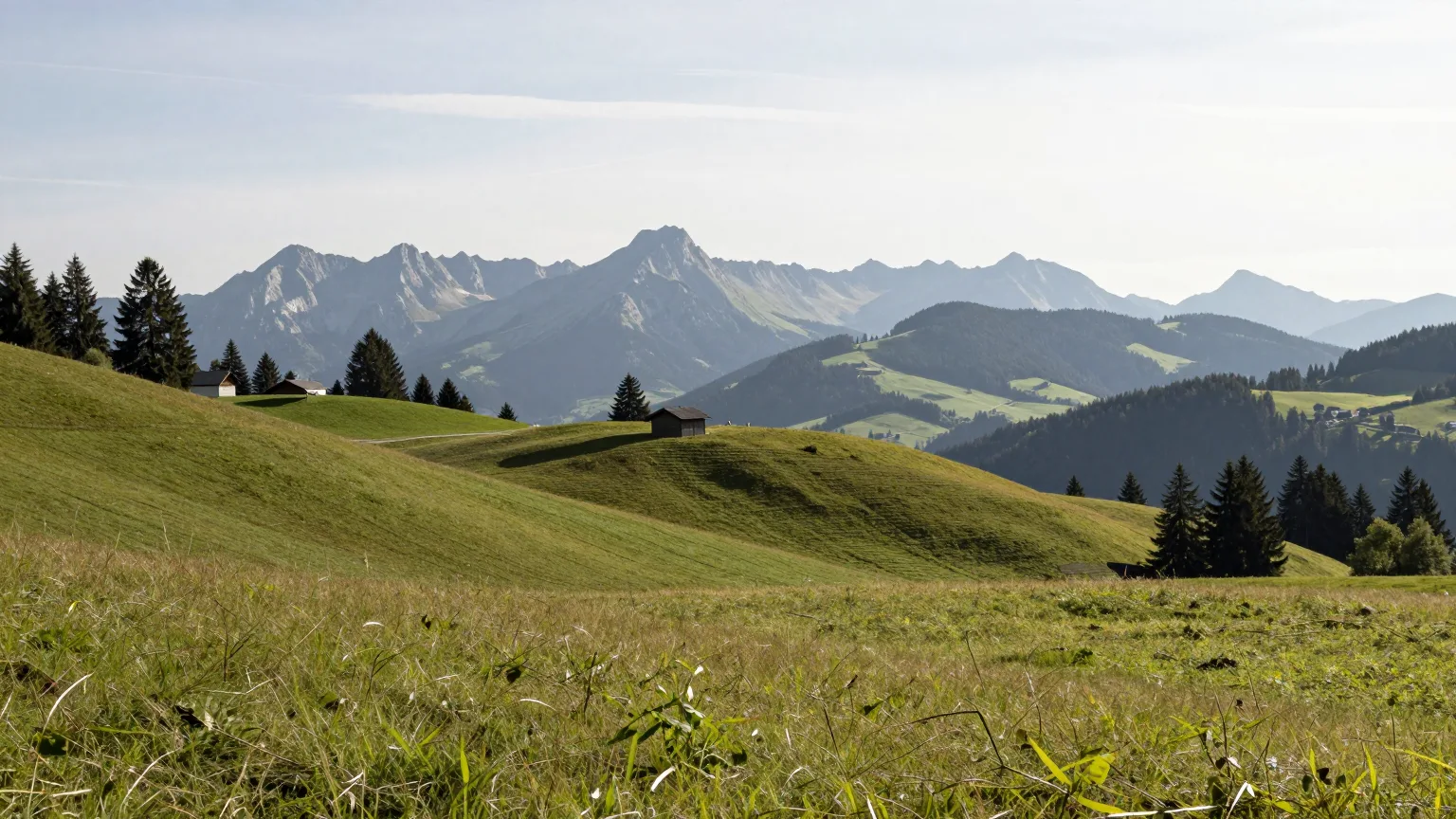 Hügel und Tal bei Landsberg am Lech